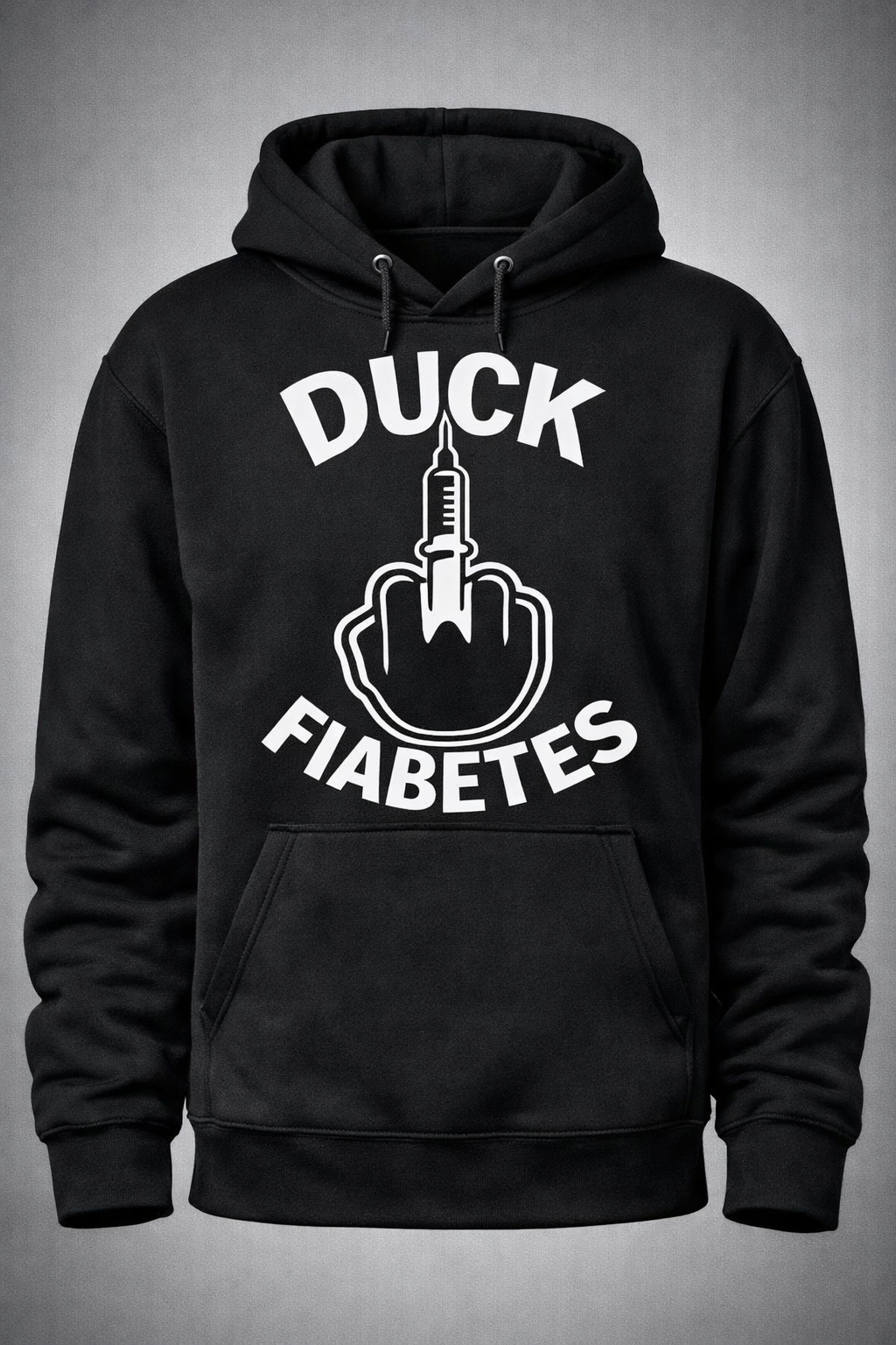 Duck Fiabetes — Black Hoodie