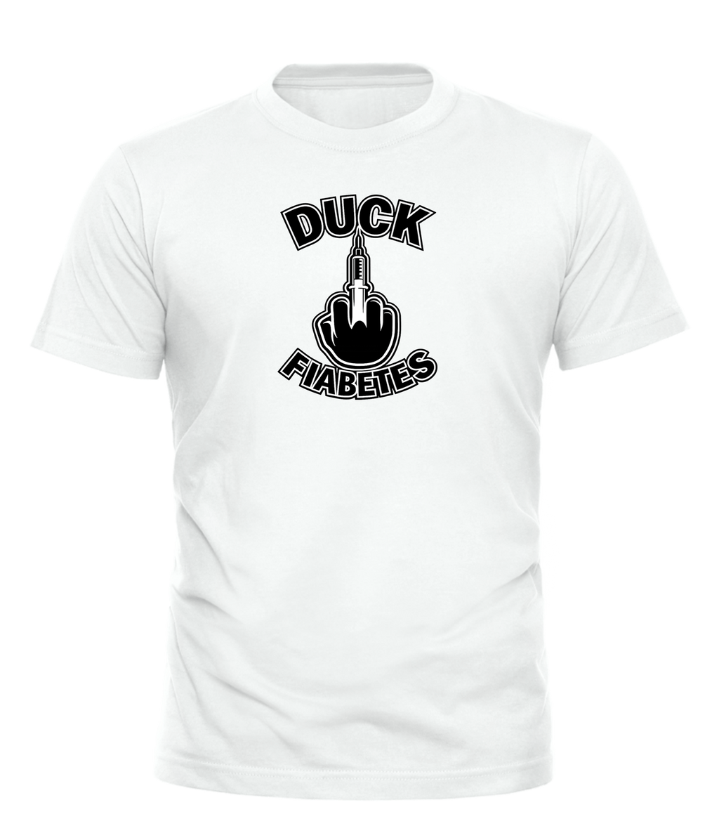 Duck Fiabetes — Black T-Shirt