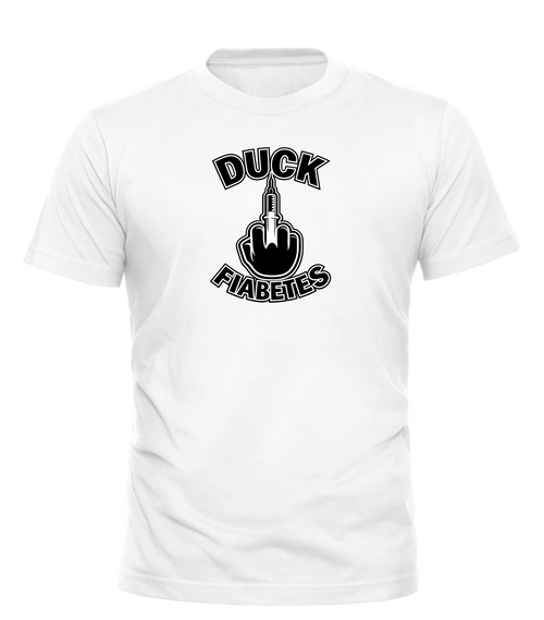 Duck Fiabetes — Black T-Shirt
