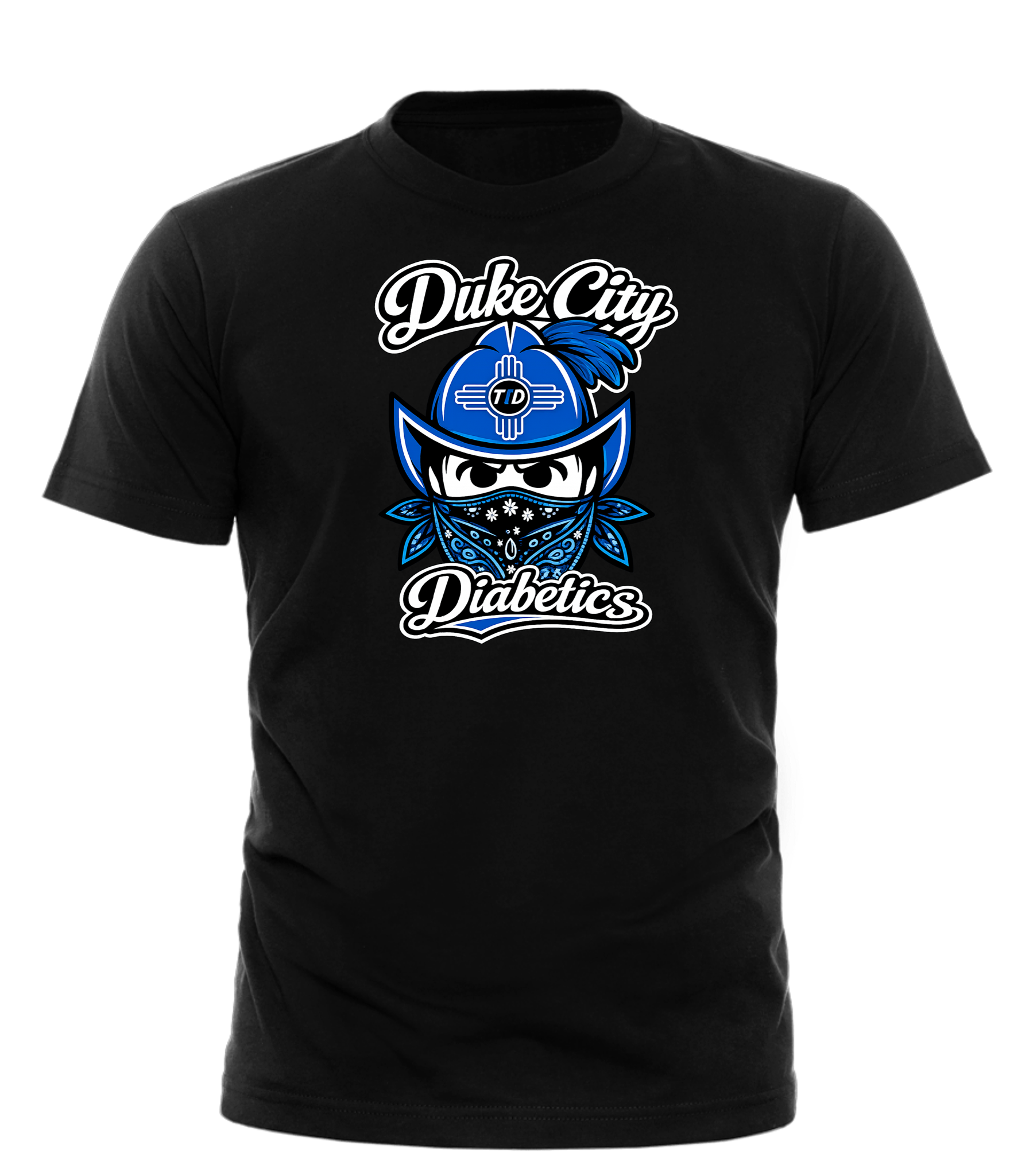 Duke City Diabetics — Black T-Shirt