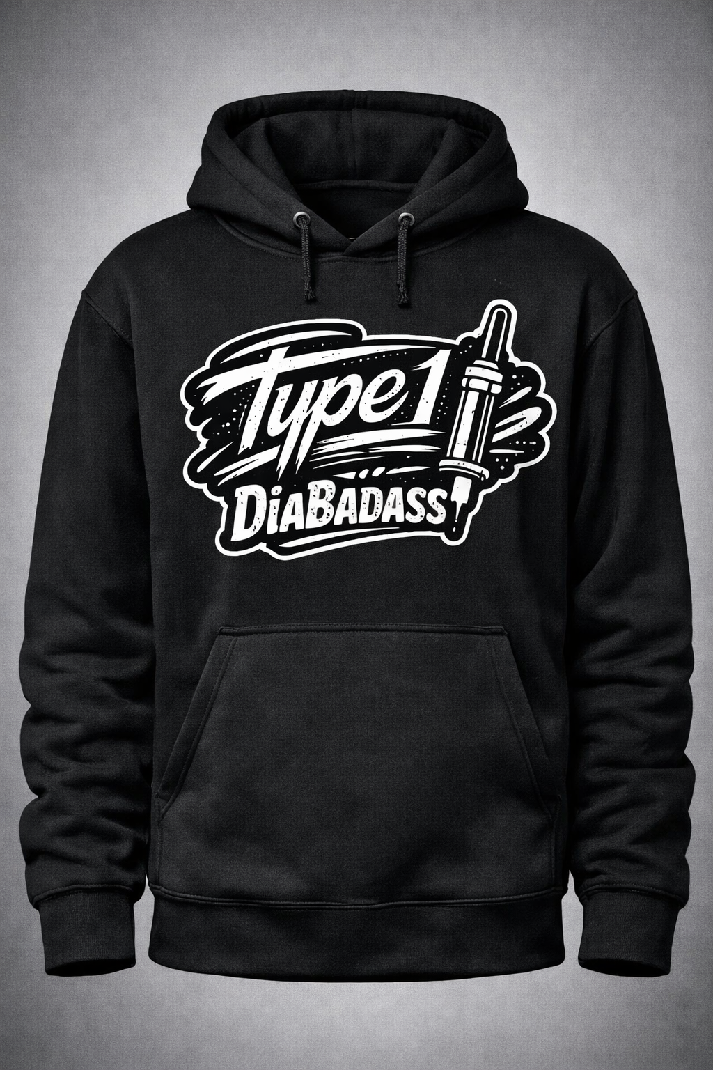 Type 1 DiaBadass — Black Hoodie